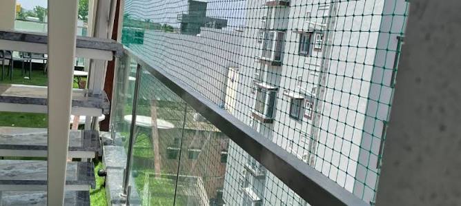 Balcony Nets — photo 6 installation in Bellandur — real project photo by Jogi Invisible Grills