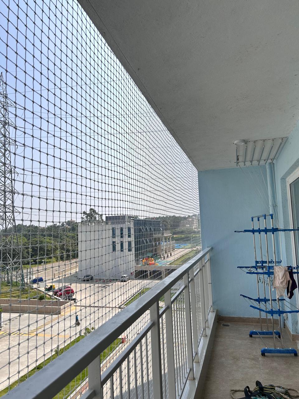 Balcony Protection Nets — photo 12 installation in Bengaluru & Mysuru — real project photo by Jogi Invisible Grills