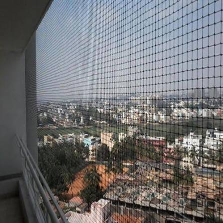 Balcony Bird Nets — photo 1 installation in JP Nagar — real project photo by Jogi Invisible Grills