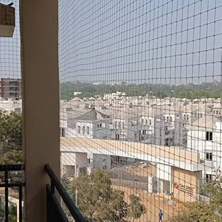 Balcony Bird Nets — photo 1 installation in Bengaluru & Mysuru — real project photo by Jogi Invisible Grills