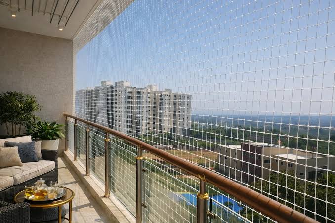 Balcony Children Safety Nets — photo 5 installation in Bengaluru & Mysuru — real project photo by Jogi Invisible Grills