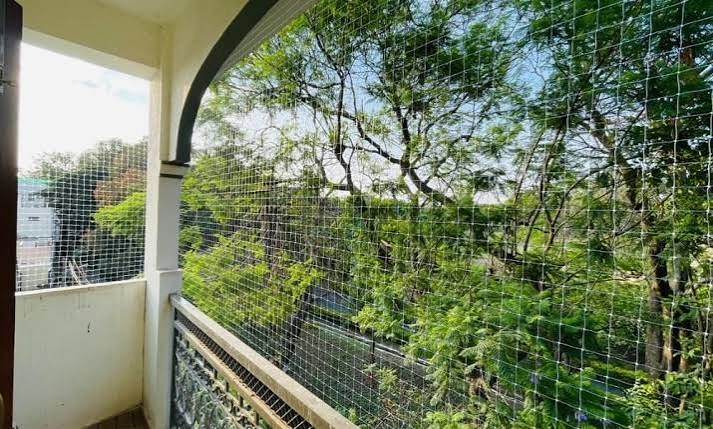 Balcony Protection Nets — photo 6 installation in Jayanagar — real project photo by Jogi Invisible Grills