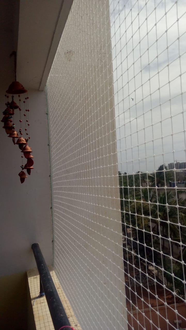 Anti Bird Nets — photo 24 installation in Bengaluru & Mysuru — real project photo by Jogi Invisible Grills