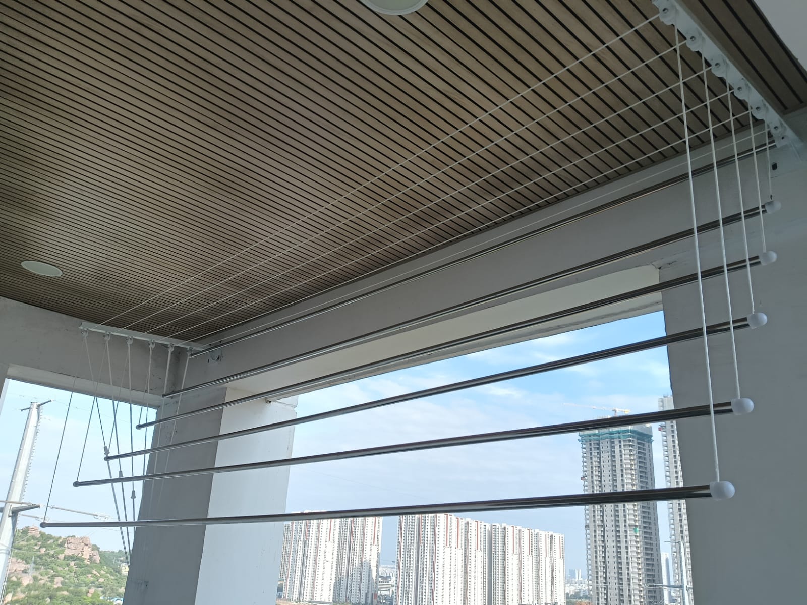 Ceiling Cloth Hangers — photo 18 installation in Bengaluru & Mysuru — real project photo by Jogi Invisible Grills