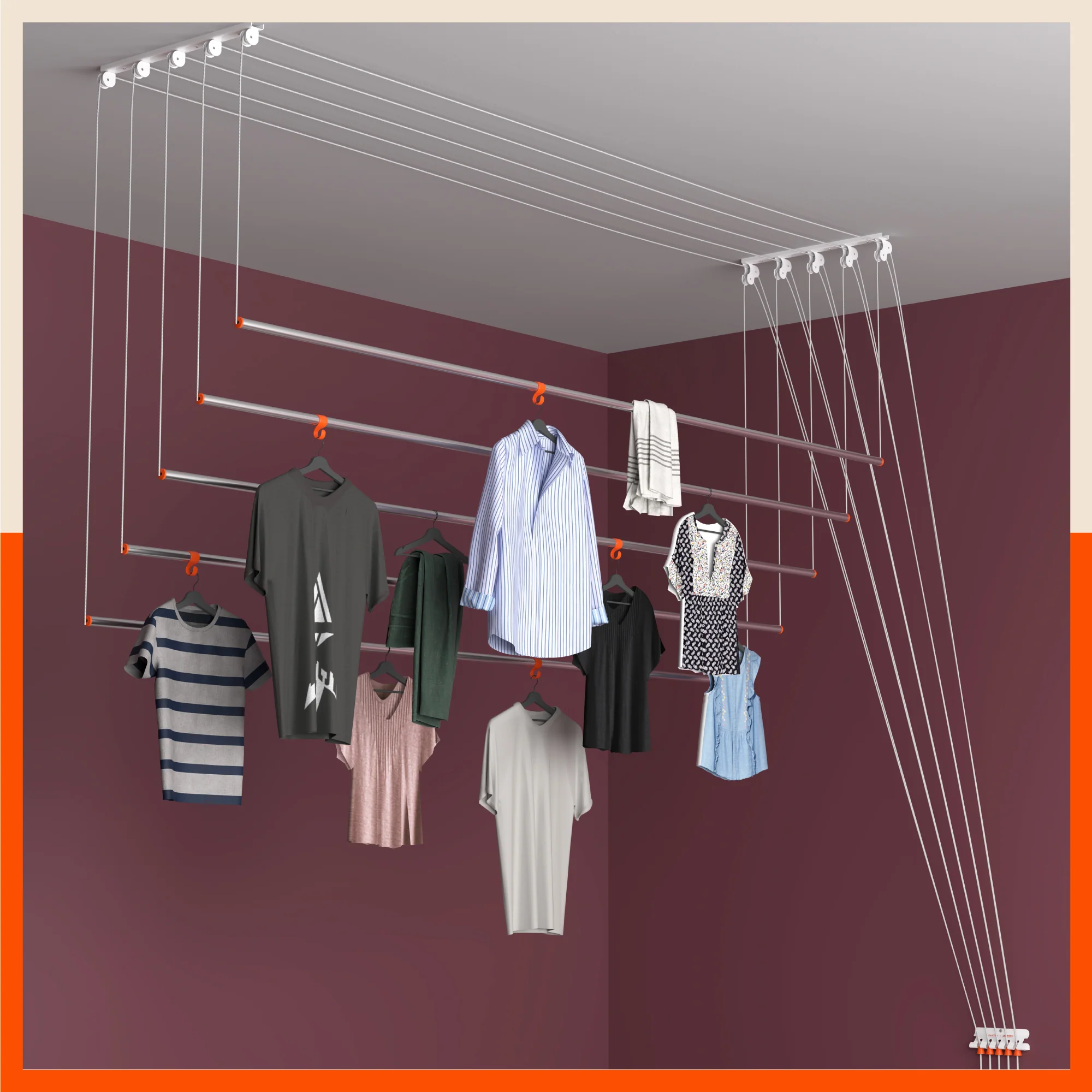 Cloth Hangers — photo 8 installation in Bengaluru & Mysuru — real project photo by Jogi Invisible Grills