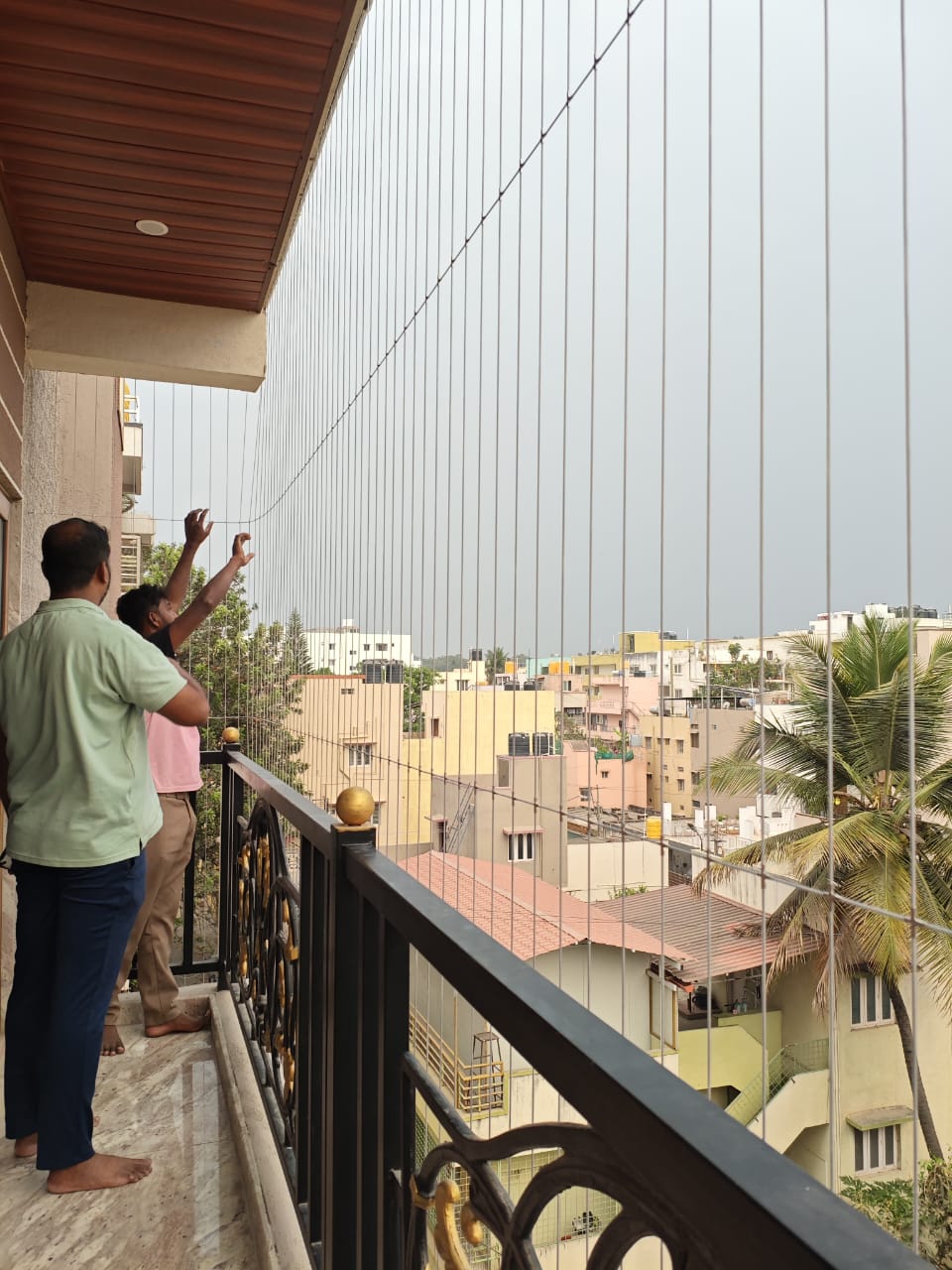 Window Invisible Grills — photo 22 installation in Hebbal — real project photo by Jogi Invisible Grills