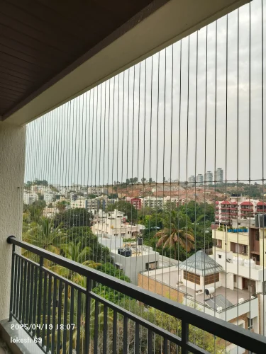 Balcony Invisible Grills — photo 2 installation in Bengaluru & Mysuru — real project photo by Jogi Invisible Grills
