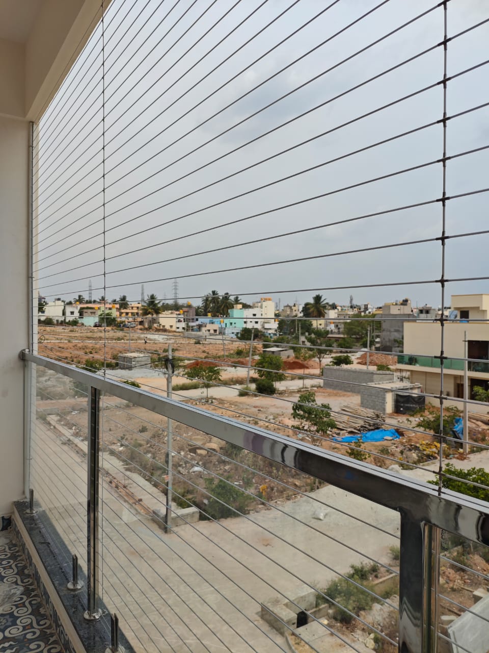 Balcony Invisible Grills — photo 6 installation in Bengaluru & Mysuru — real project photo by Jogi Invisible Grills