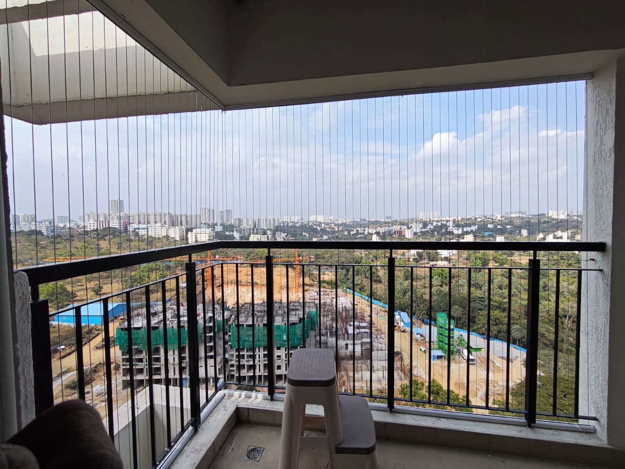 Balcony Invisible Grills — photo 14 installation in Bengaluru & Mysuru — real project photo by Jogi Invisible Grills