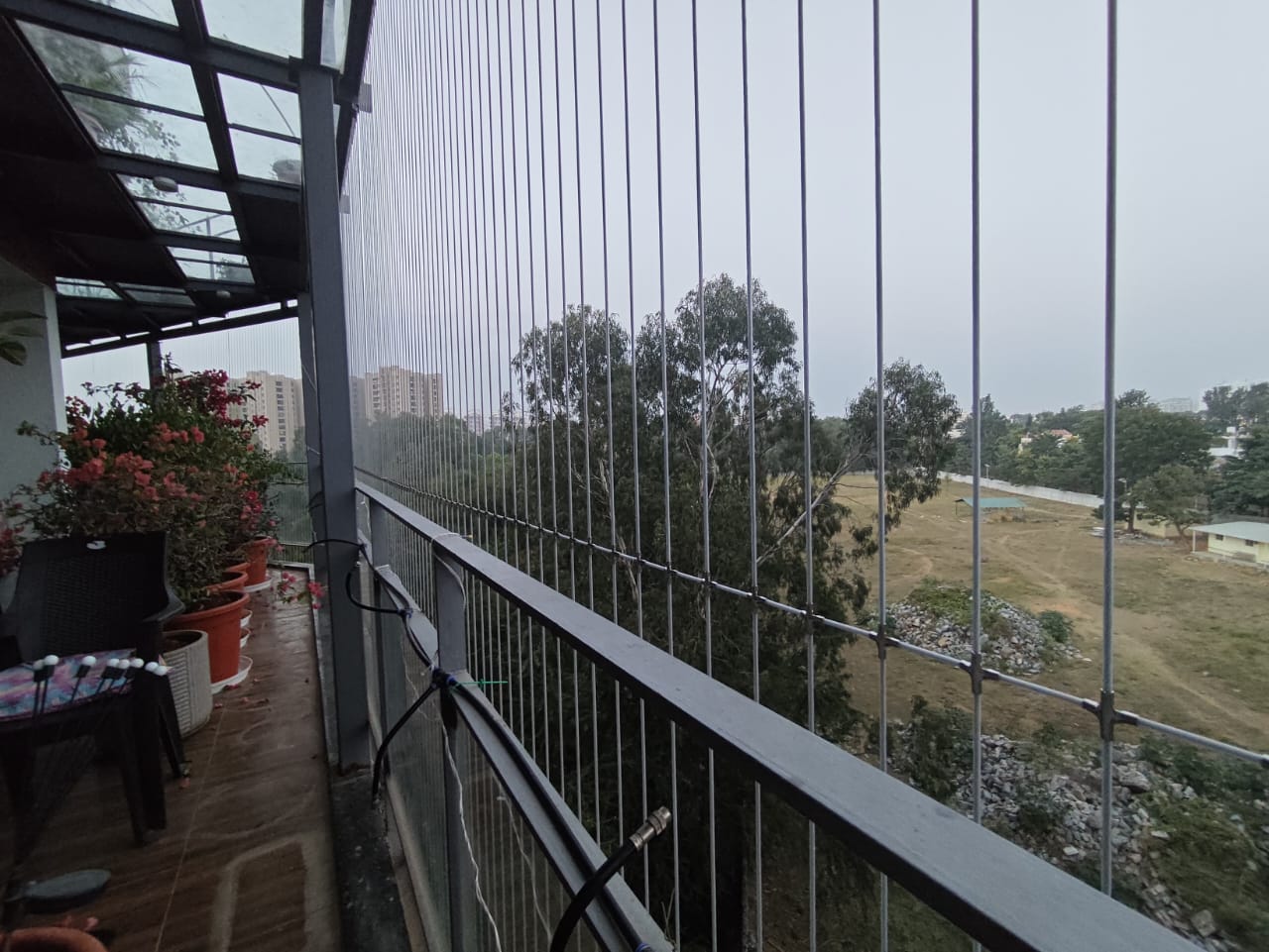 Window Invisible Grills — photo 6 installation in Bengaluru & Mysuru — real project photo by Jogi Invisible Grills