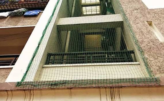 Pigeon Safety Nets — photo 2 installation in Bengaluru & Mysuru — real project photo by Jogi Invisible Grills